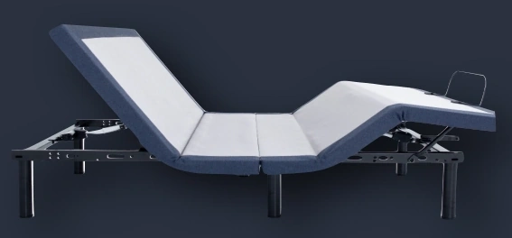 Adjustable mattress base with raised head and foot