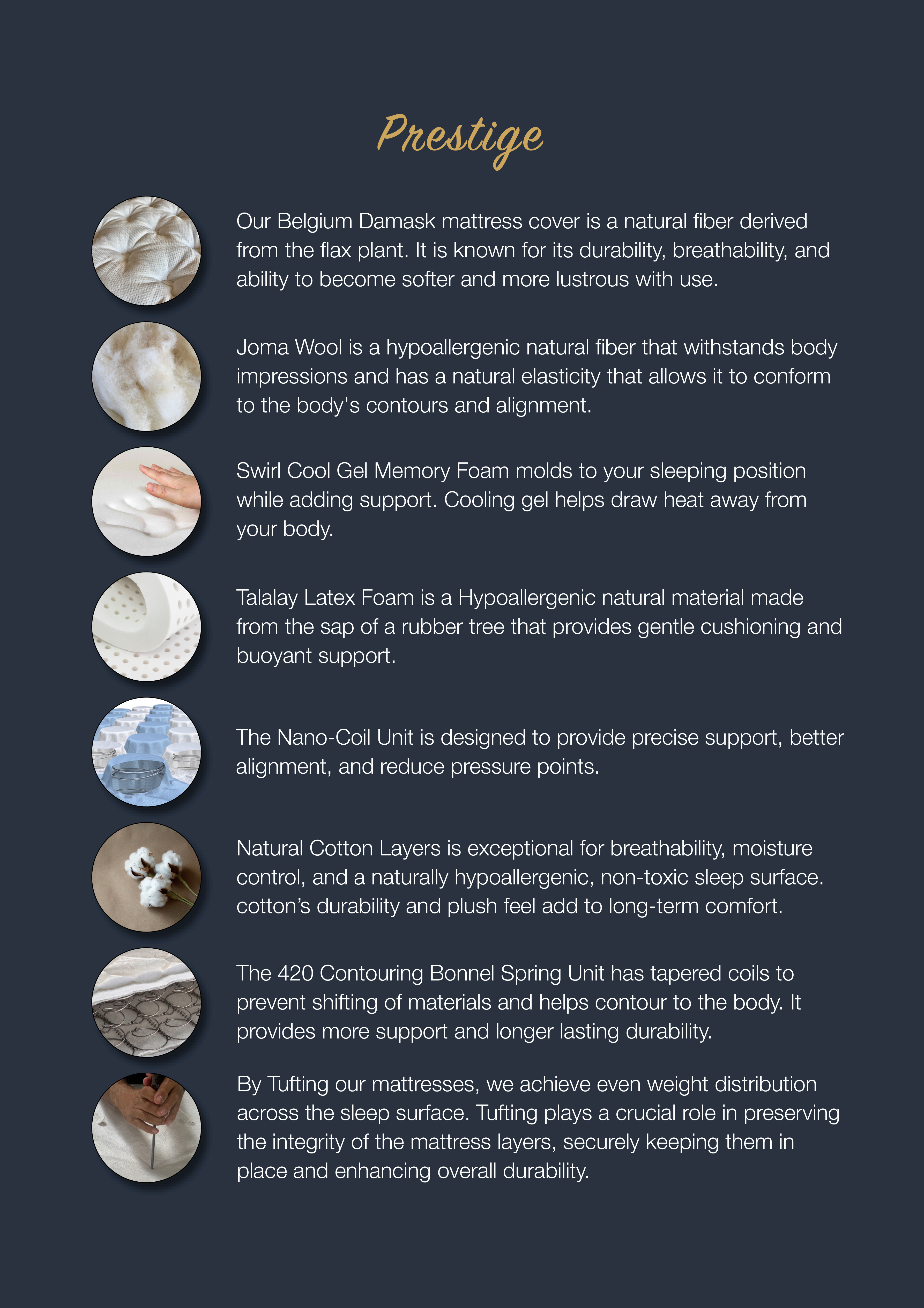 Prestige page for Newport Mattress Factory